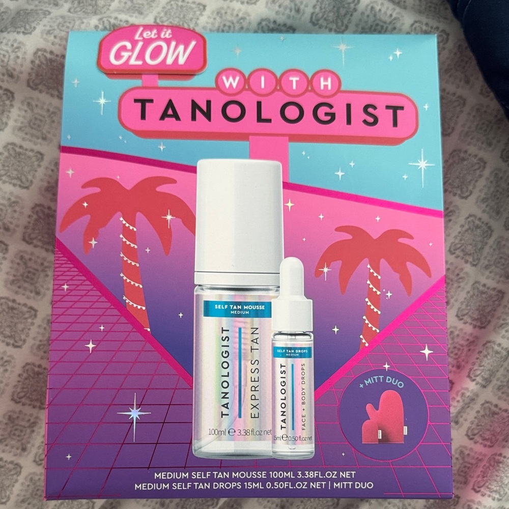 Tanologist Express Tan Mousse and Drops Set + Mitt